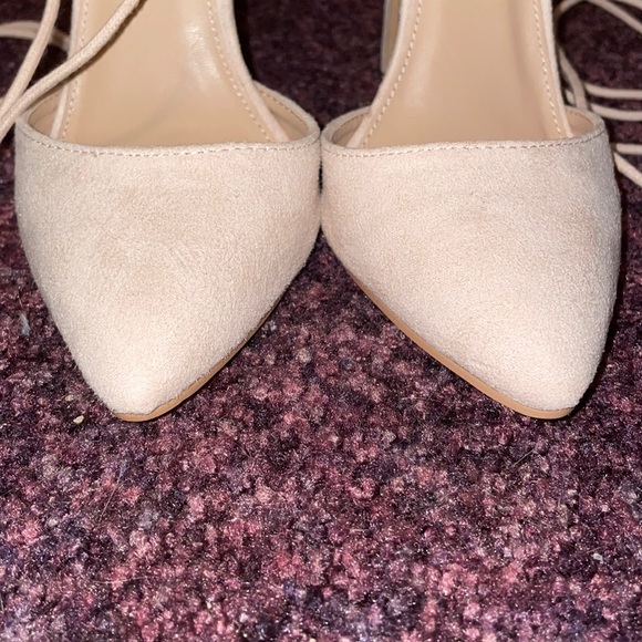 Never Worn lace up heels. Size 7. Charlotte Russe. - Picture 2 of 4